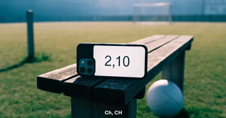 Drei Fahrräder lehnen nebeneinander an einem Zaun vor einem Sportplatz, dahinter ein grüner Rasen im Dunst.